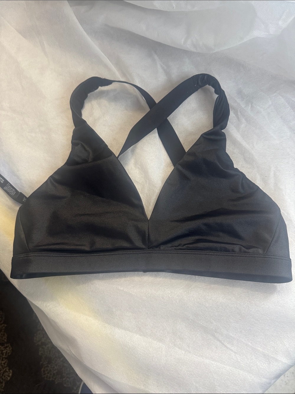 Victorias Secret Sport Black Cross-Back Bralette - Women Intimates